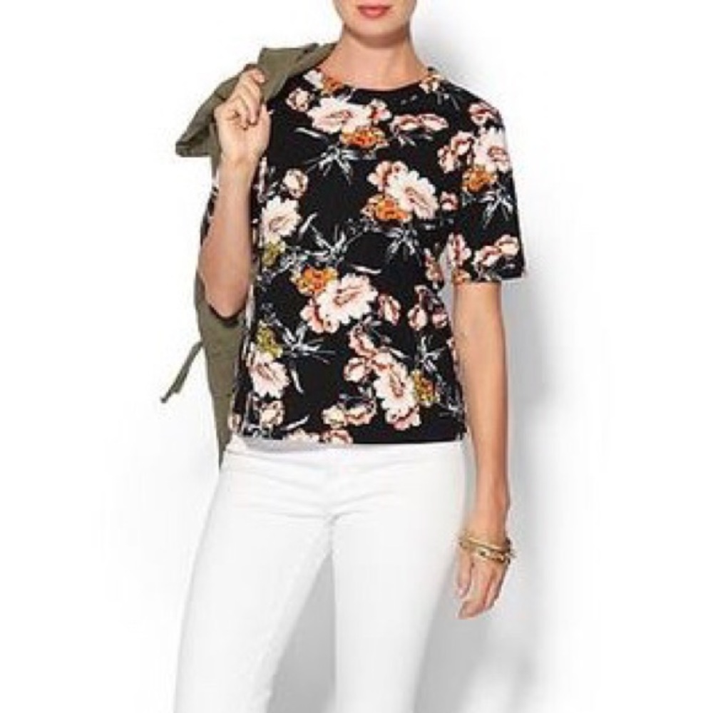 Eight sixty floral boxy tee